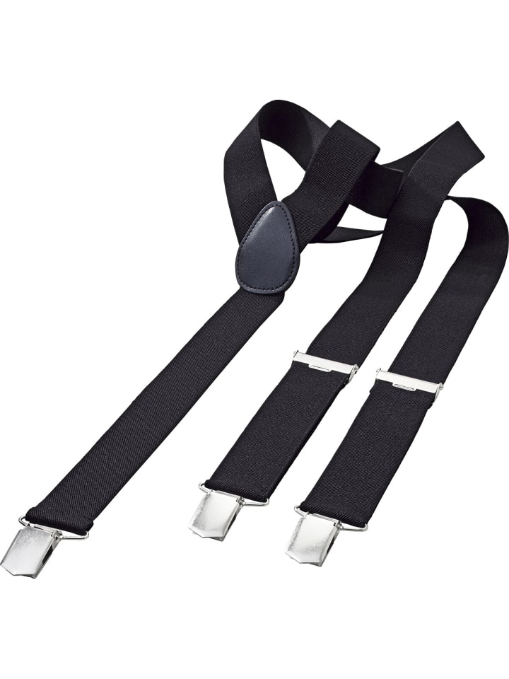 Jan Vanderstorm Hosenträger WIBORG in schwarz günstig kaufen 130