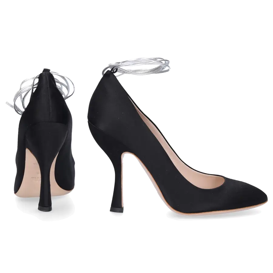 Miu Miu - High Heels Pumps Satin - schwarz