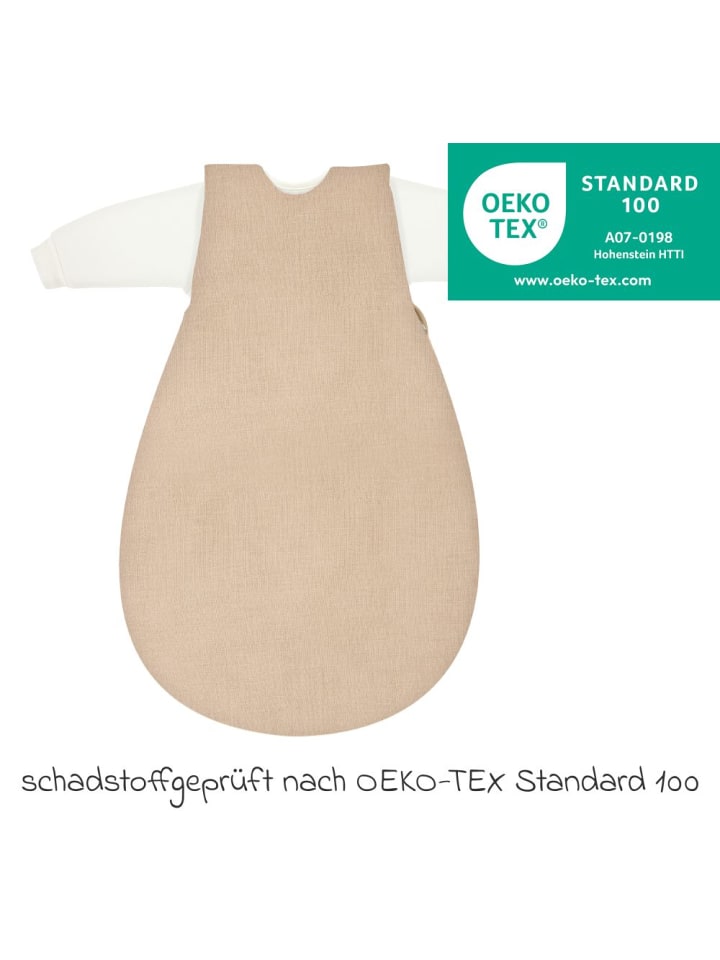 Alvi Schlafsack Baby-Mäxchen 4 Season Mull - Sand-Beige in beige günstig kaufen