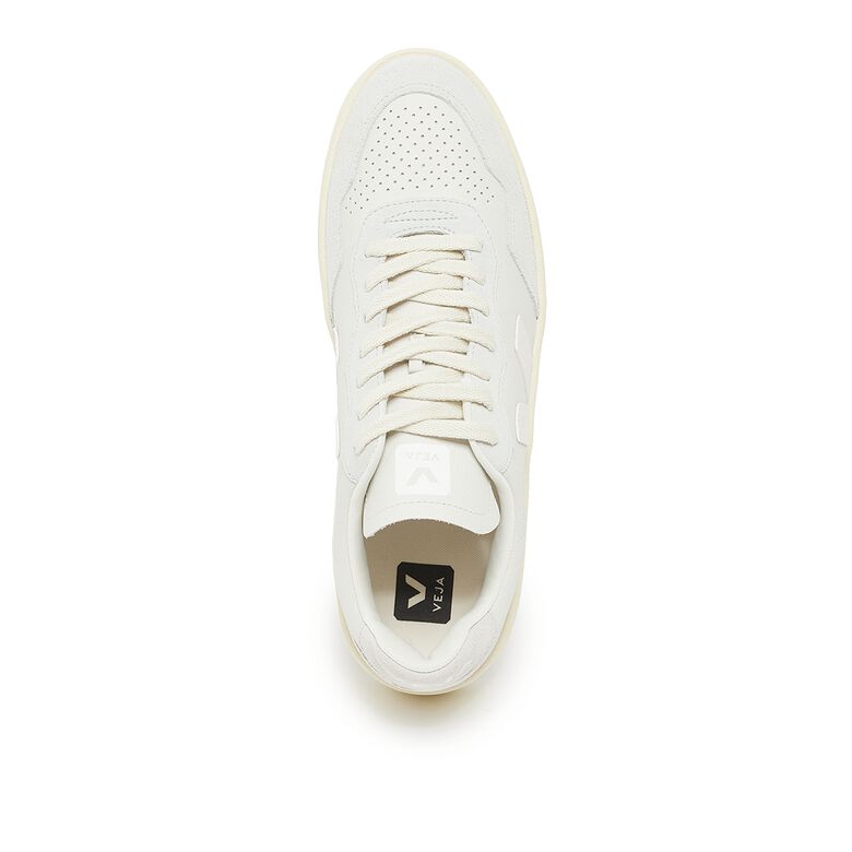 Veja V-90 Leather gravel white