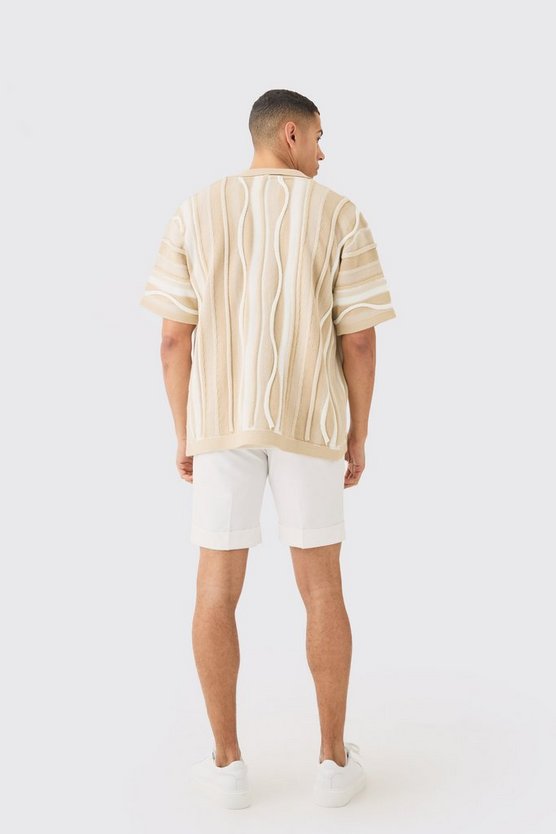 Kastiges Jacquard-Hemd