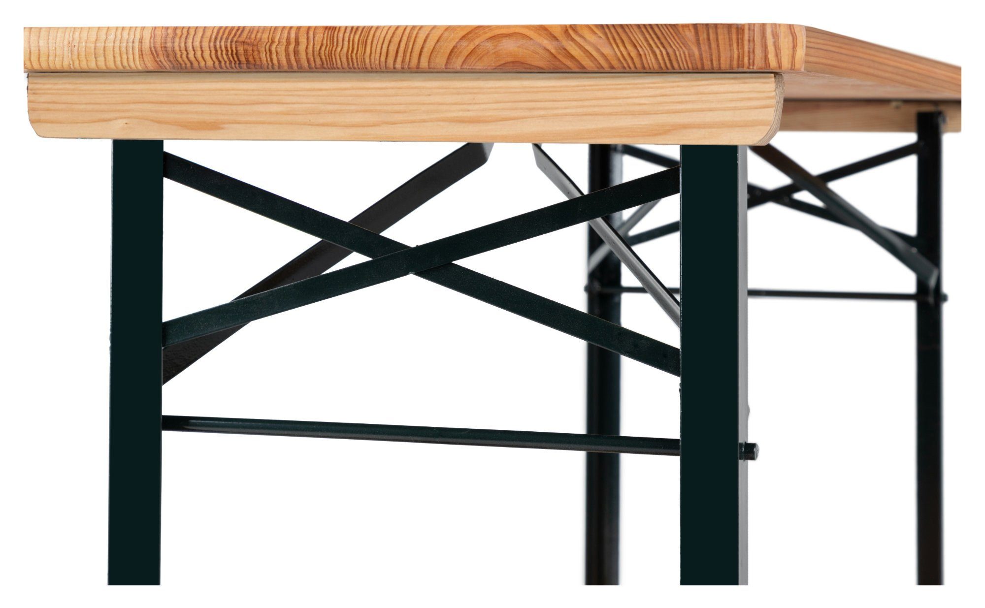 Stagecaptain Bierzeltgarnitur BBK-110 Hirschgarten Kinder-Festzeltgarnitur 110 cm, (6-tlg., 4 x Bank, 2 x Tisch), kleine Sitzgelegeneheit für Kinder, extra niedrig (Tischhöhe: 53 cm)