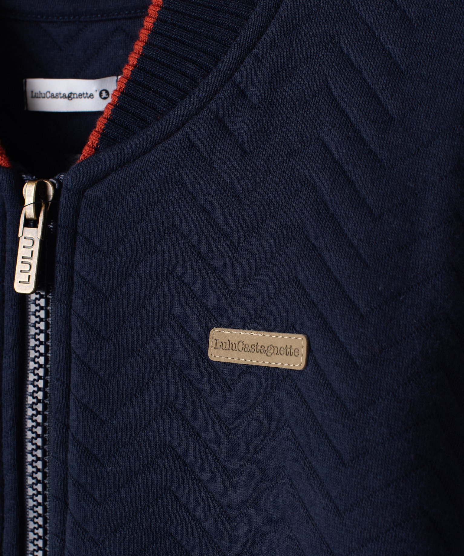 Sweat zippé avec surpiqres fantaisie Garçon - LuluCastag... marine | GEMO