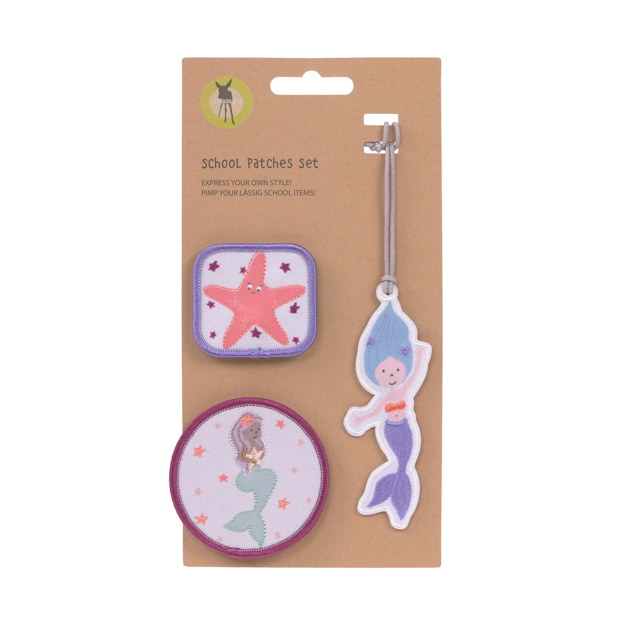 Anhänger & Patches - Schul Set Unique, Mermaid