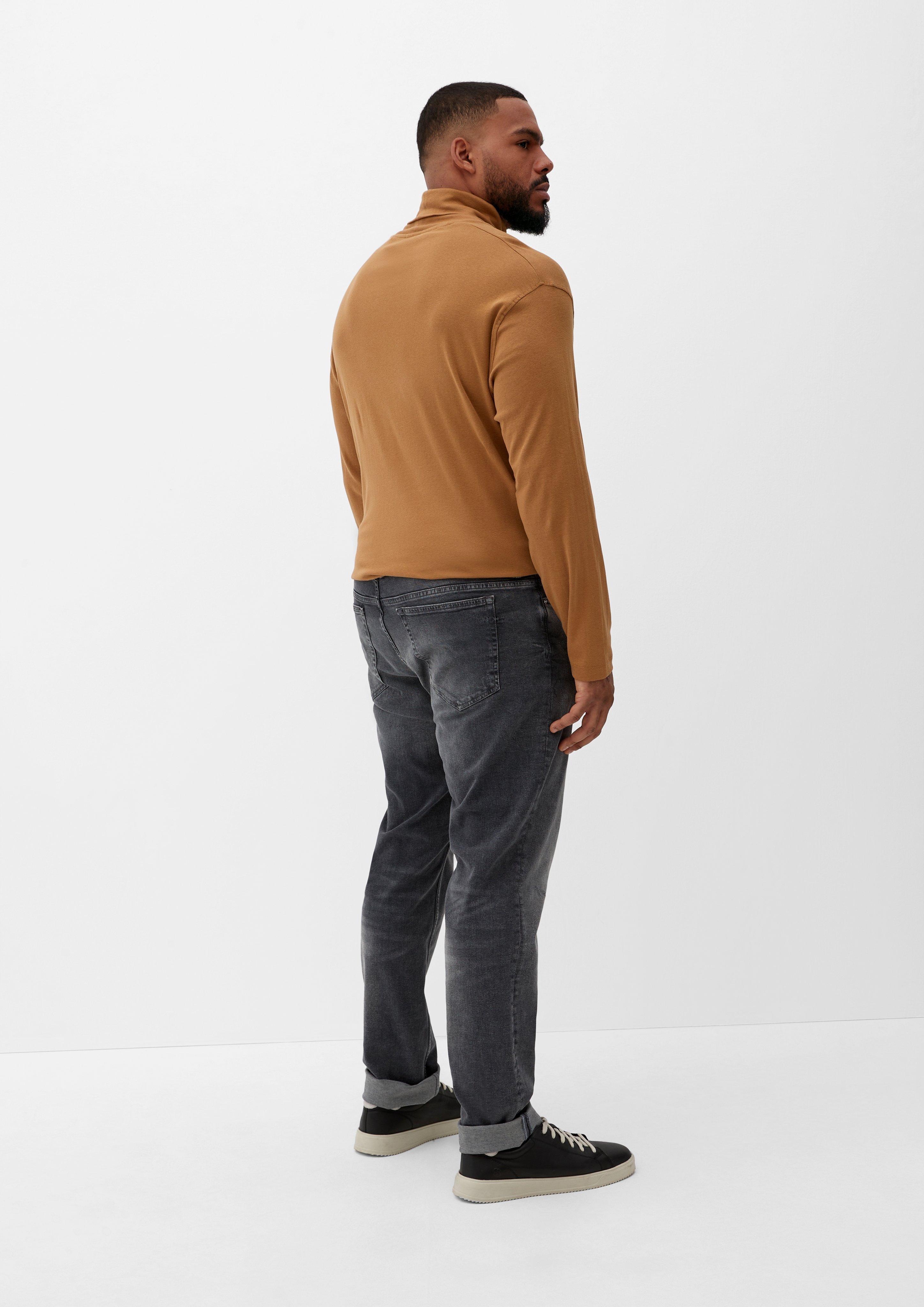Geripptes Longsleeve mit Turtleneck  2124863-8469