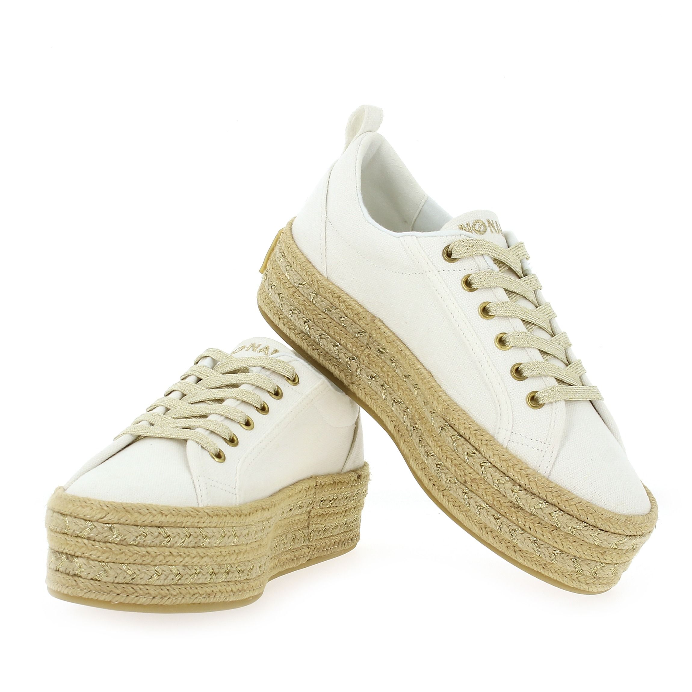 No Name  SORA SNEAKER W - Blanc Beige