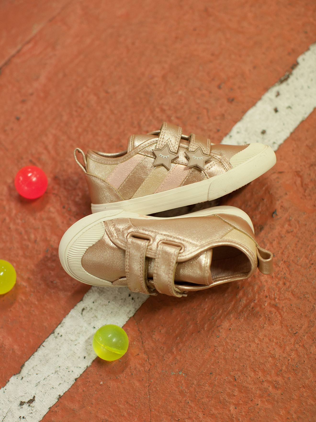 Baskets scratchées fille collection maternelle rose