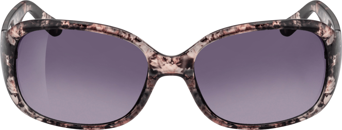 Sonnenbrille Erwachsene schwarz mit gemustertem Rahmen, 1 St