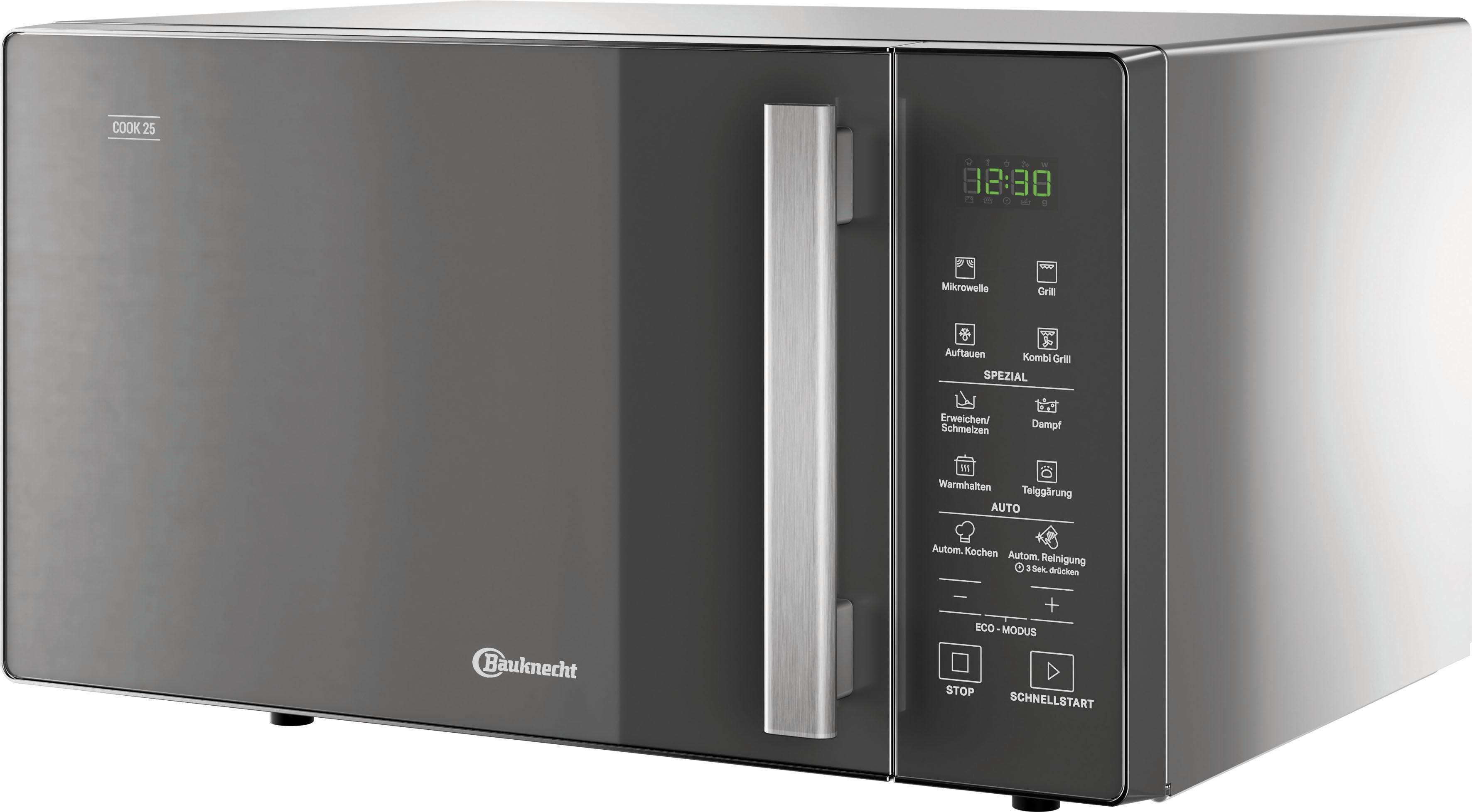 BAUKNECHT Mikrowelle MW 254 SM, Grill, 25 l