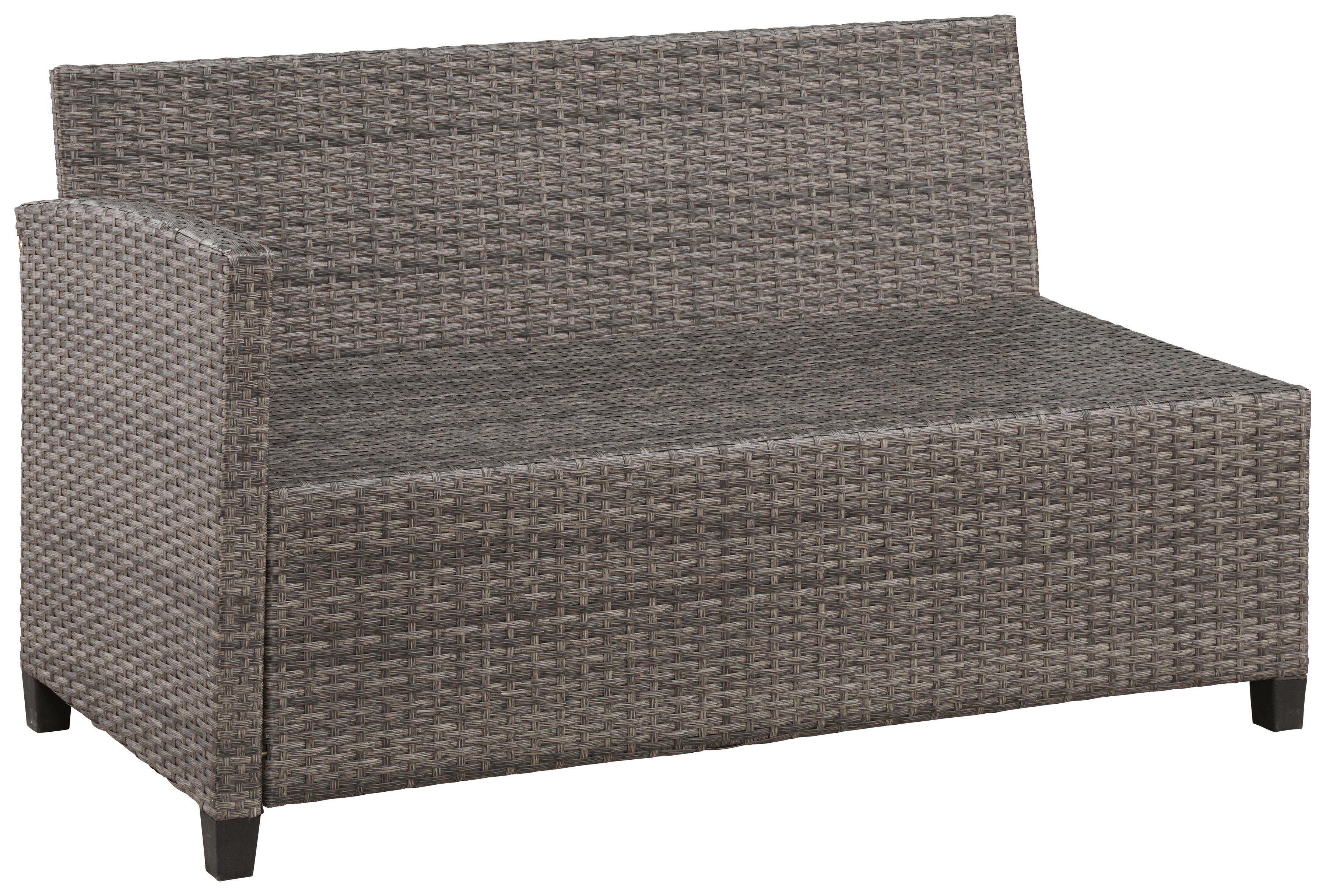 KONIFERA Gartenlounge-Set Keros Premium, (20-tlg), Ecklounge, 2 Hocker, Sessel, Tisch, Polyrattan