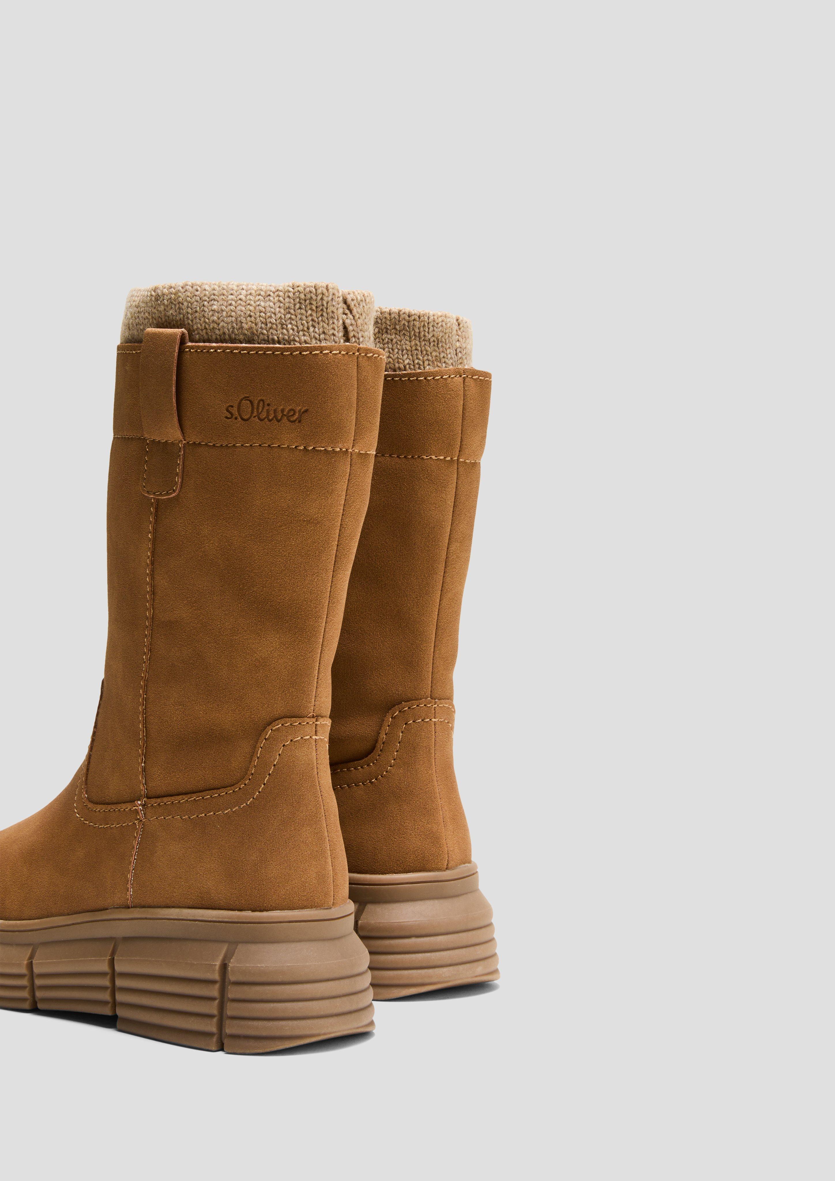 Stiefel in Veloursleder-Optik  6008698-311