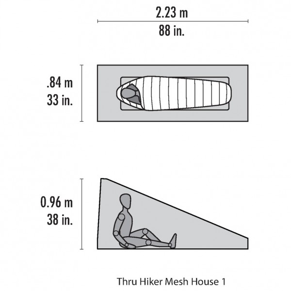 MSR - Thru-Hiker Mesh House 1 - Moskitonetz