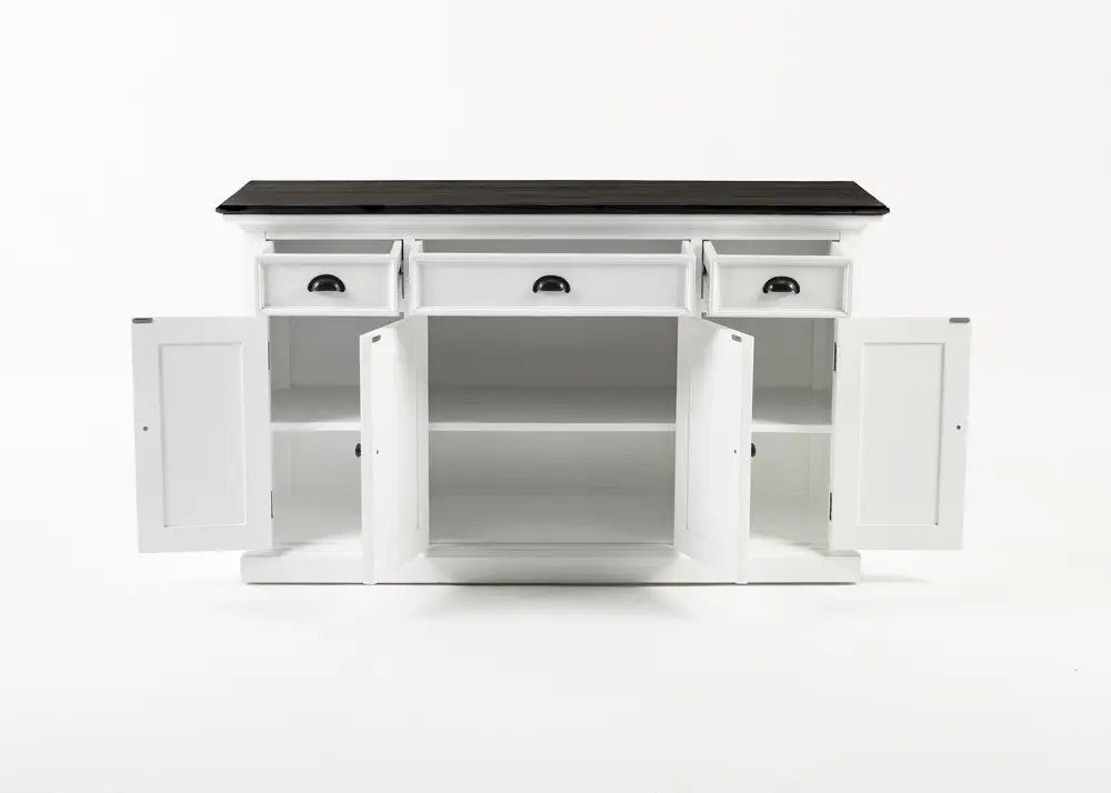 Novasolo Buffet Halifax Contrast Buffetschrank mit 4 Türen und 3 Schubladen