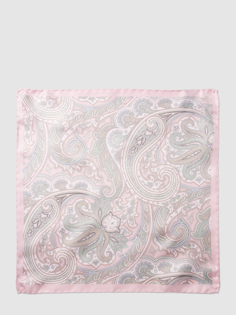 Einstecktuch mit Allover-Muster in pink