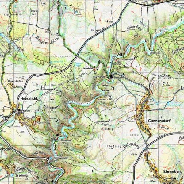 Stolpen und das Stolpener Land 1 : 20 000 - Wanderkarte