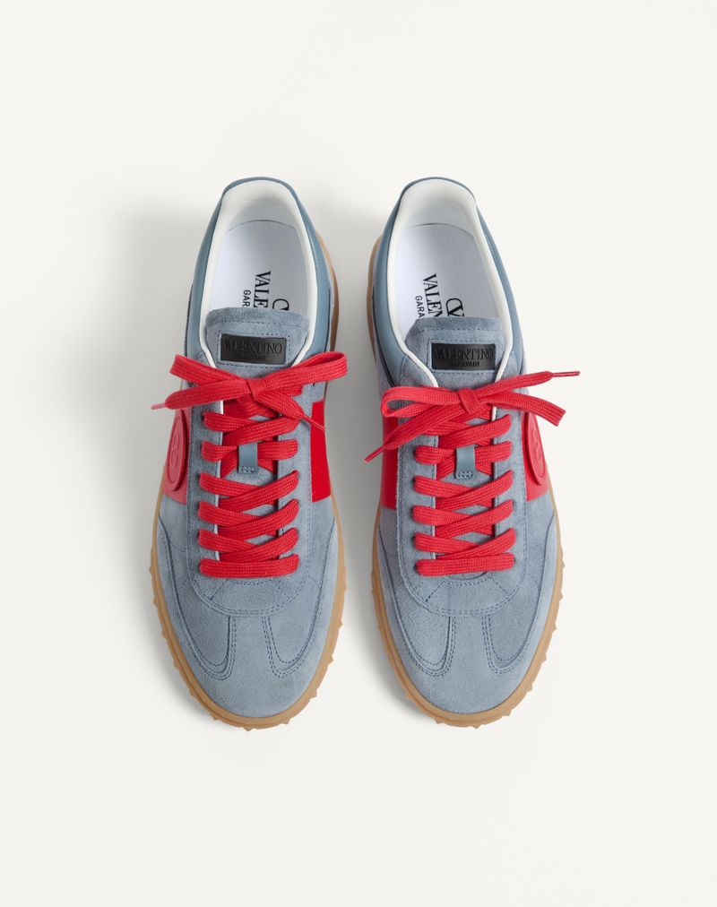 Baskets basses Upvillage en cuir fendu et cuir de veau nappa
