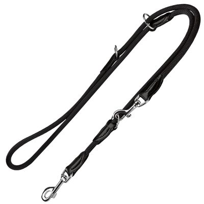 HUNTER Freestyle Set: Halsband + Hundeleine, schwarz