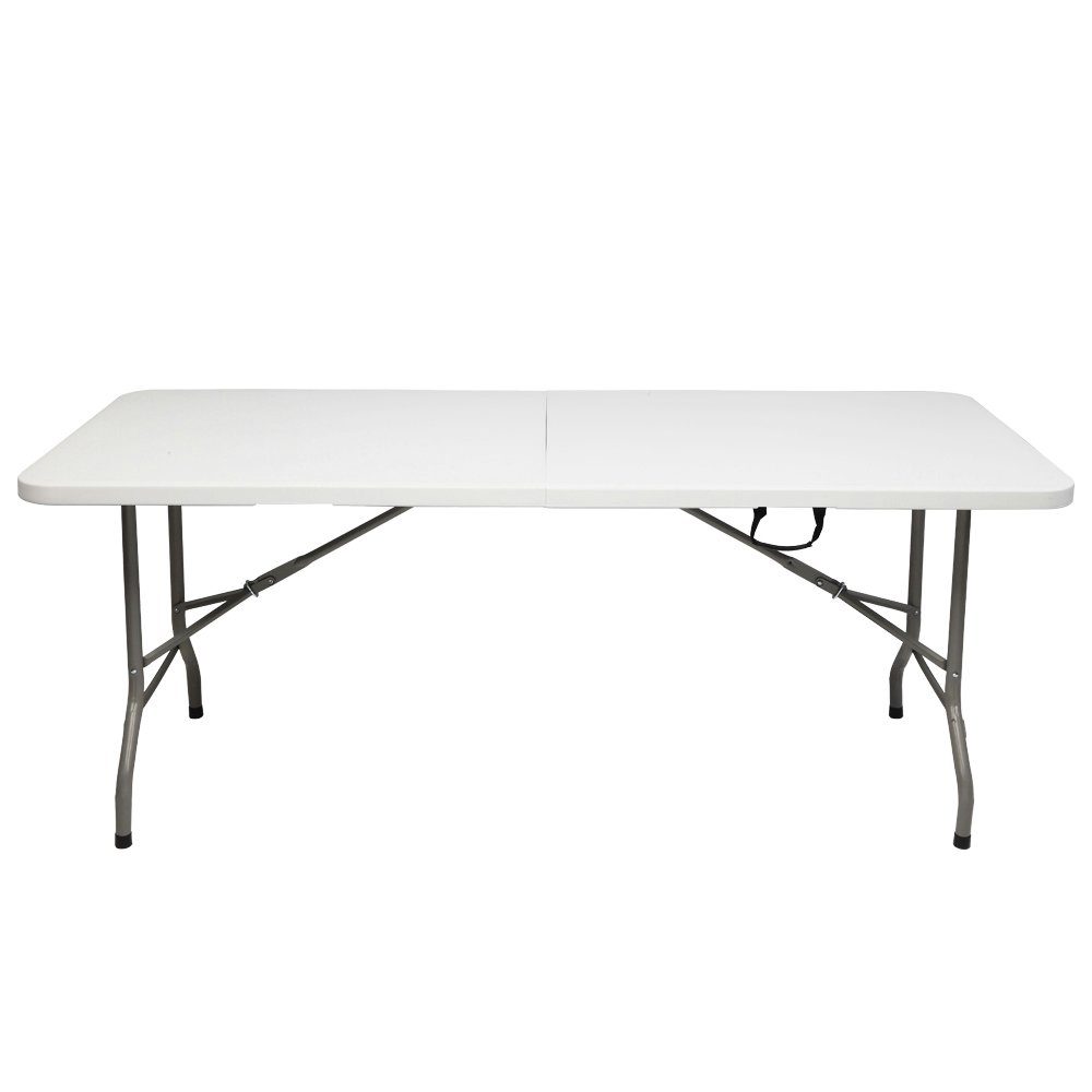 FCH Klapptisch, 183 x 76 x 74CM Klappbar Wetterfest Tragbar Garten Camping