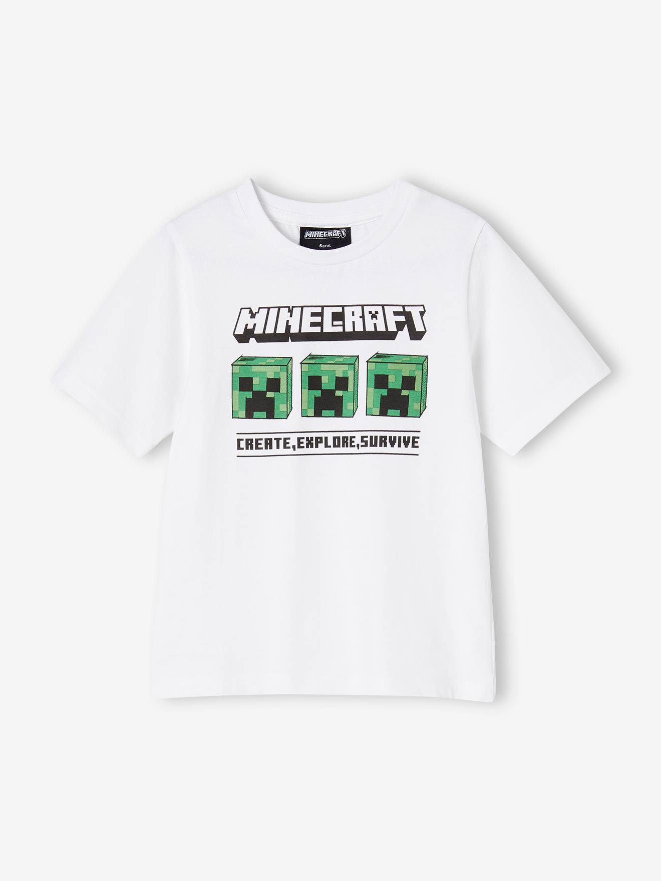 Minecraft Kurzer Kinder Schlafanzug MINECRAFT - grau meliert