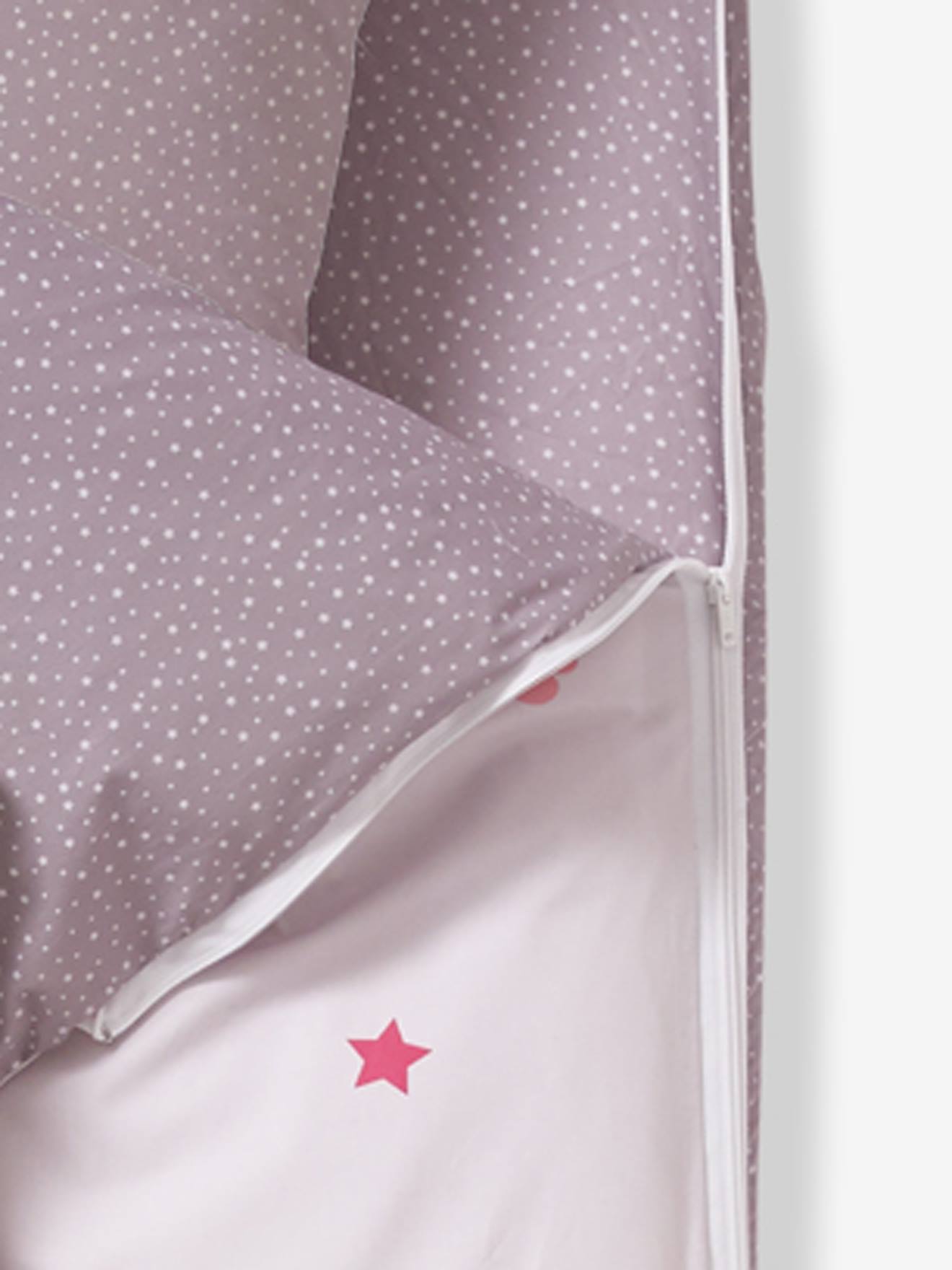Vertbaudet Kinder Schlafsack-Set KLEINE FEE ohne Innendecke Oeko Tex - zartrosa