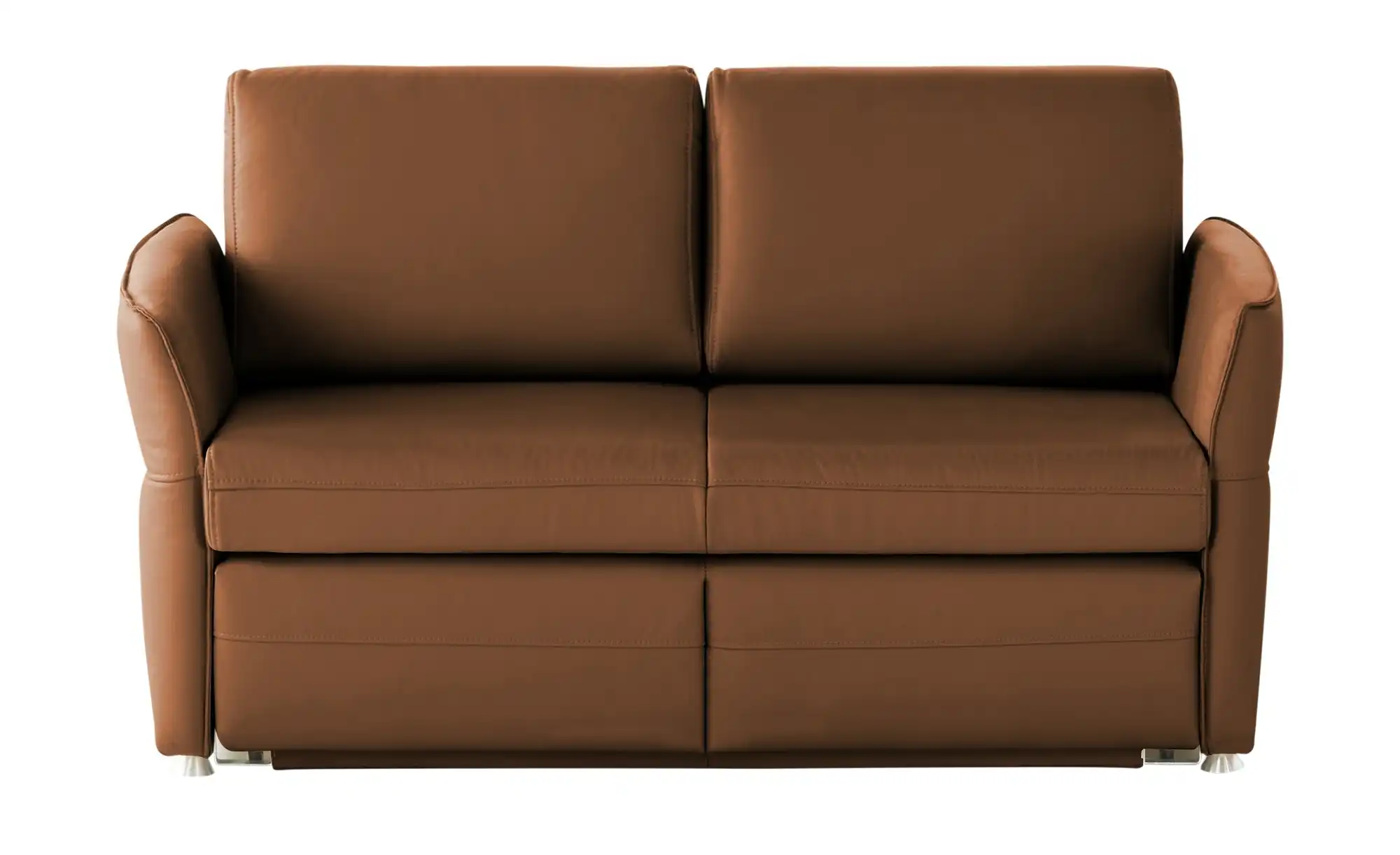 Schlafsofa mit Sitz- und Rückenbezug aus Echtleder