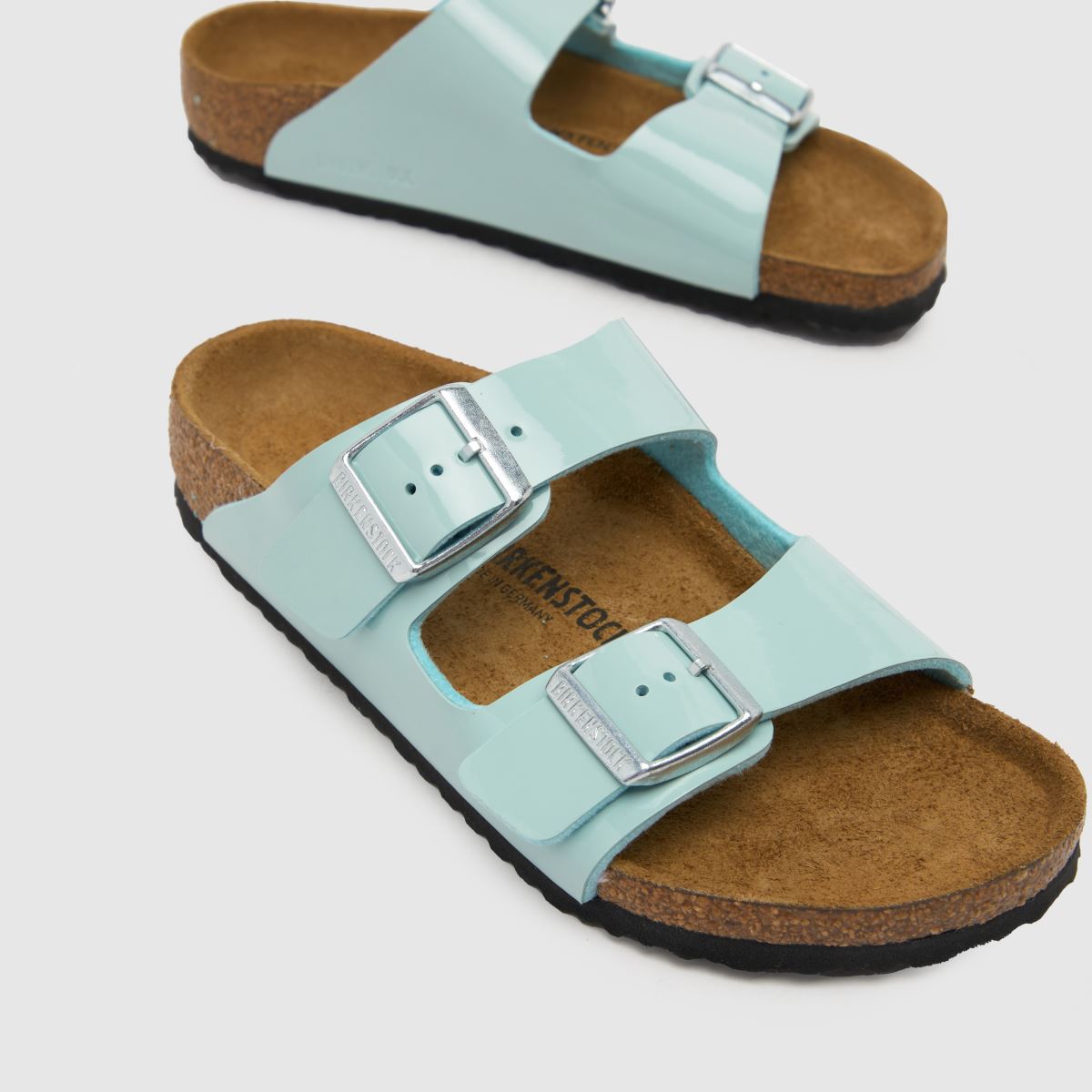 BIRKENSTOCK ljusgröna Arizona flickor juniorsandaler
