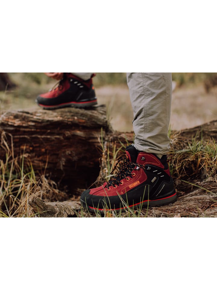 GUGGEN MOUNTAIN Wanderstiefel Gummikappe in Rot günstig kaufen