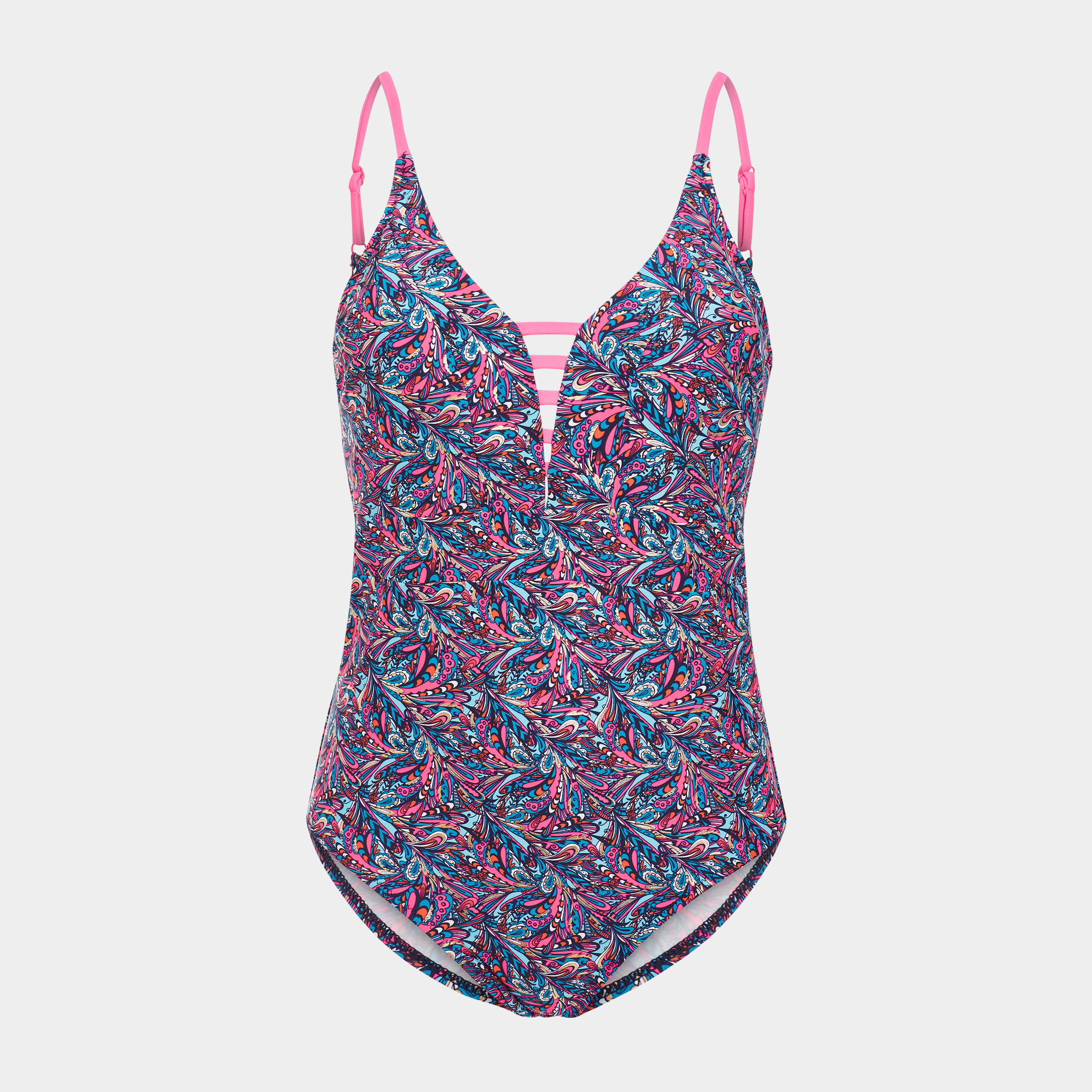 Maillot de bain une pièce bleu turquoise femme | La Halle