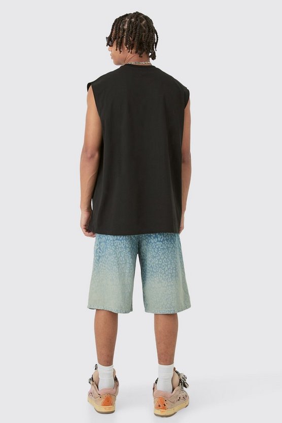 Oversize Tanktop mit Out Of My Mind Print