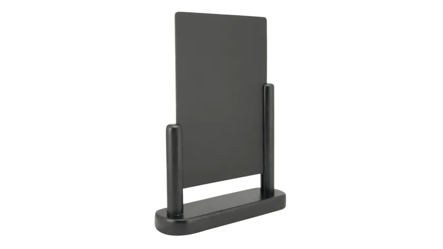 Securit® Tischaufsteller Kreidetafel ELEGANT, mittel, schwarz schwarz