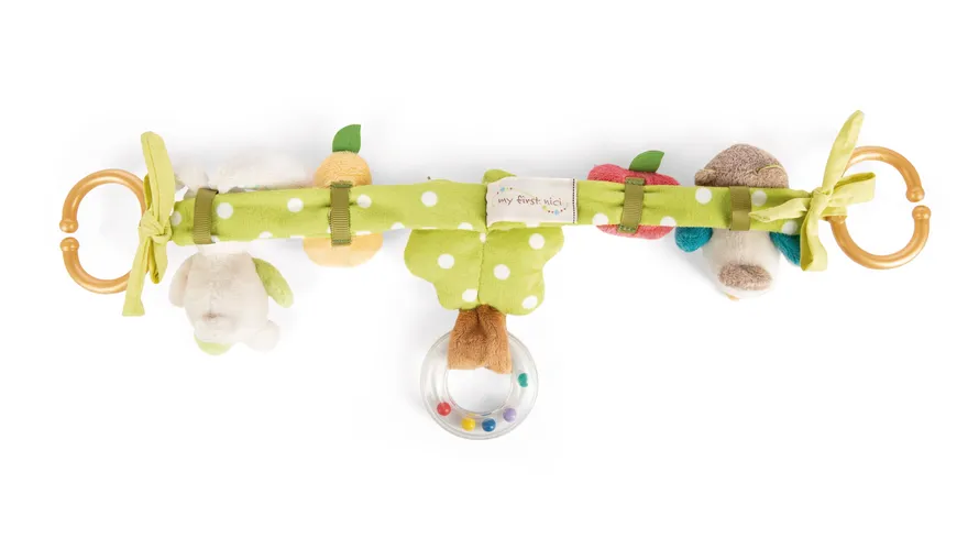 NICI Kinderwagenkette Hase und Eule