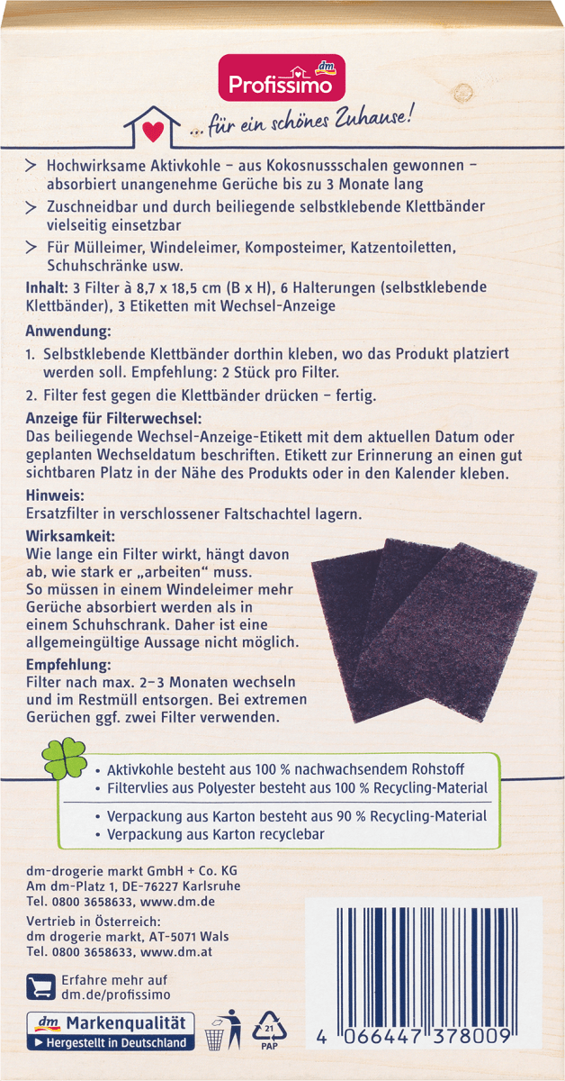 nature Universal-Geruchsfilter, 3 St