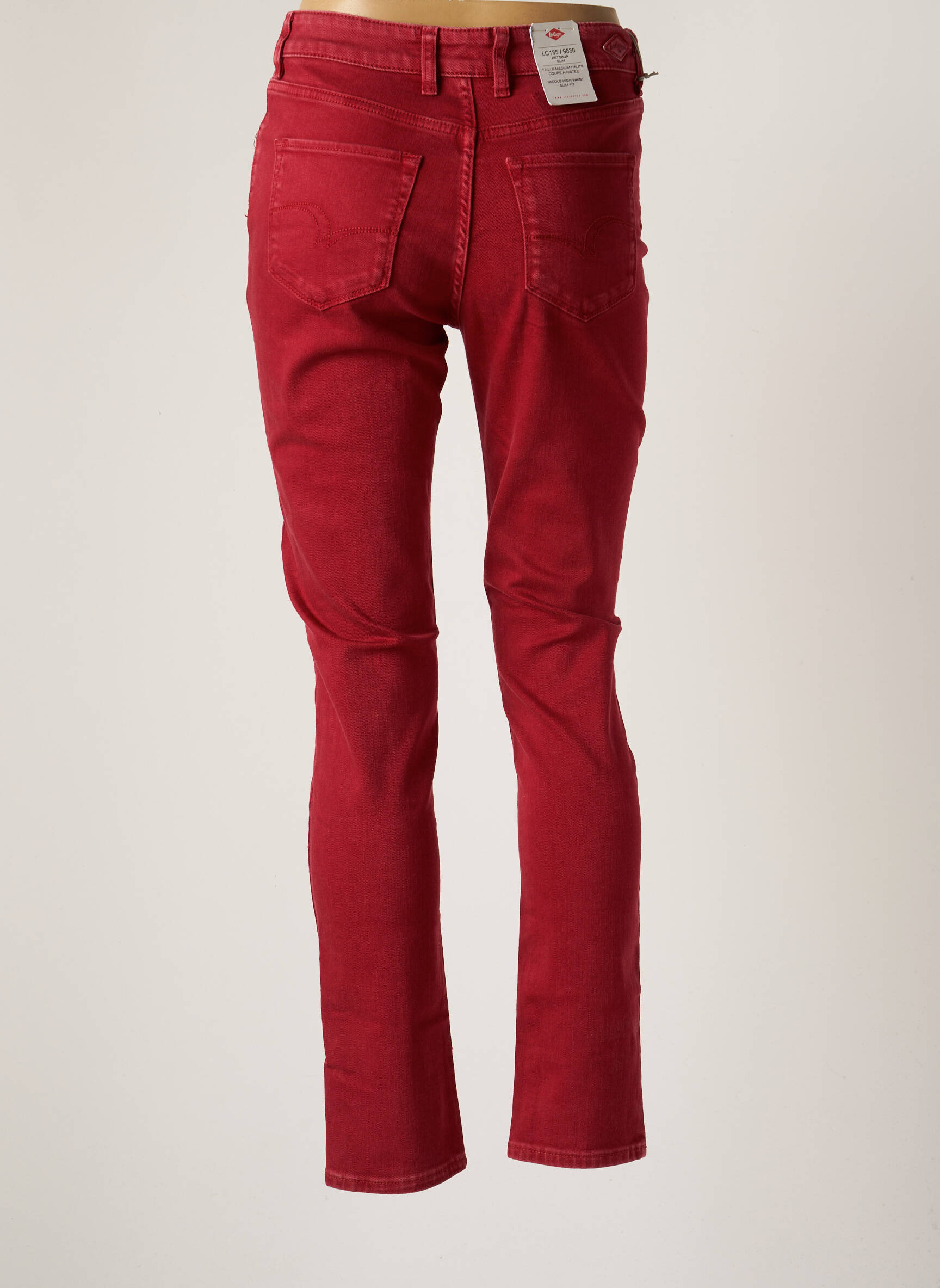 Lee Cooper Jeans Coupe Slim Femme couleur rouge