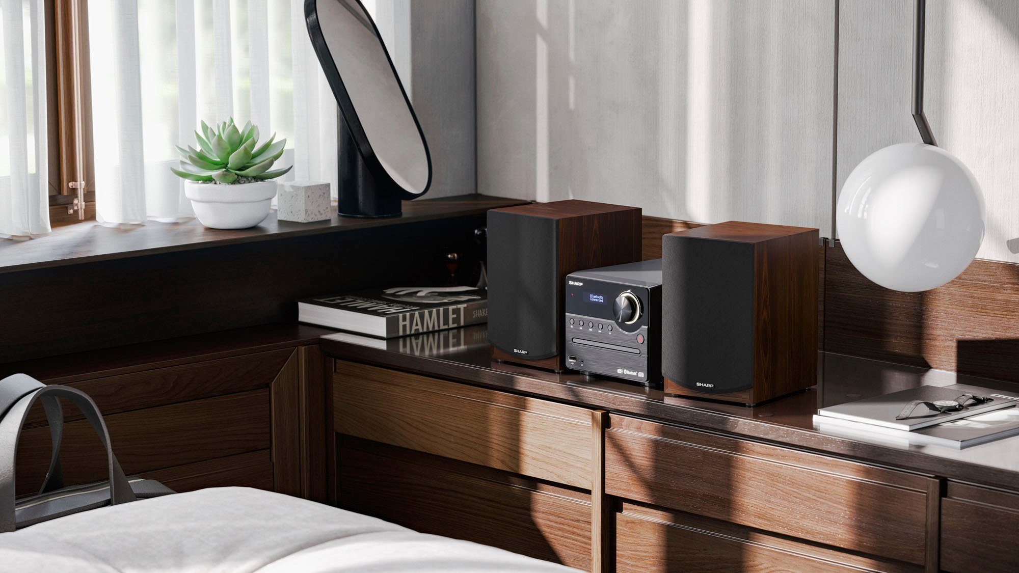 Sharp XL-B517D Mikro 2.0 Audio-System (45 W, Bluetooth)