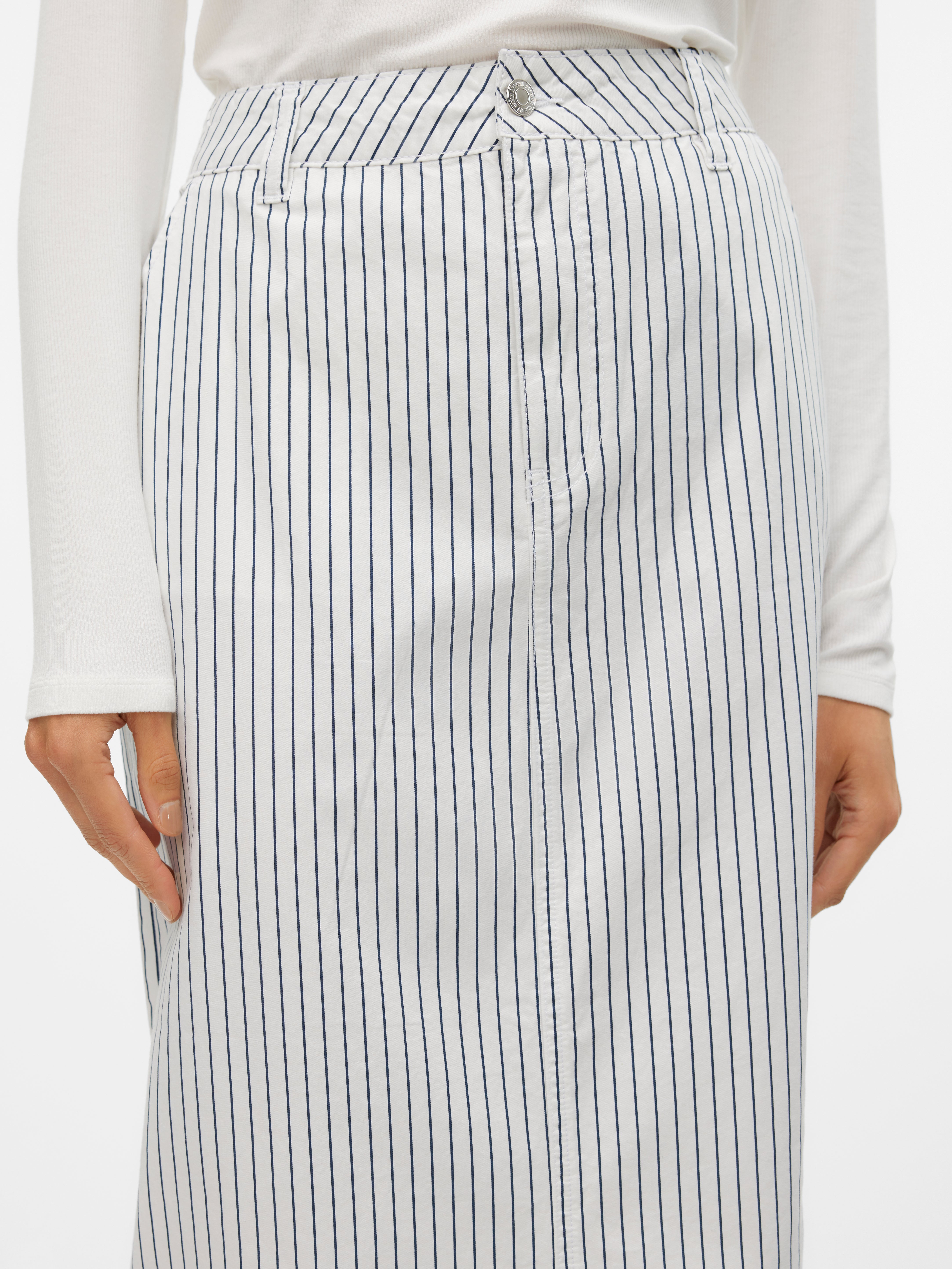 VMCARLY Mittlere Taille Langer Rock