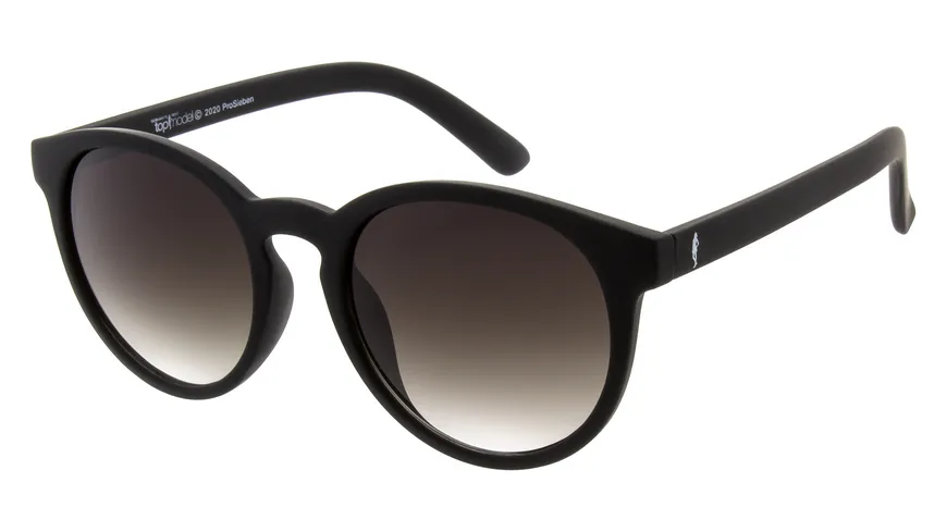 GNTM Sonnenbrille Schwarz mit gummierter Oberfläche