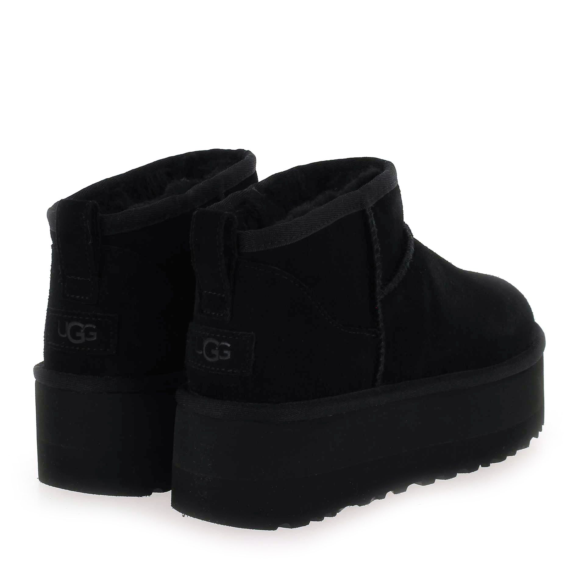 UGG  W CLASSIC ULTRA MINI PLATFORM - Noir