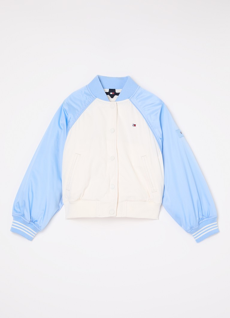 Pikowana kurtka typu bomber Tommy Hilfiger z haftowanym logo.