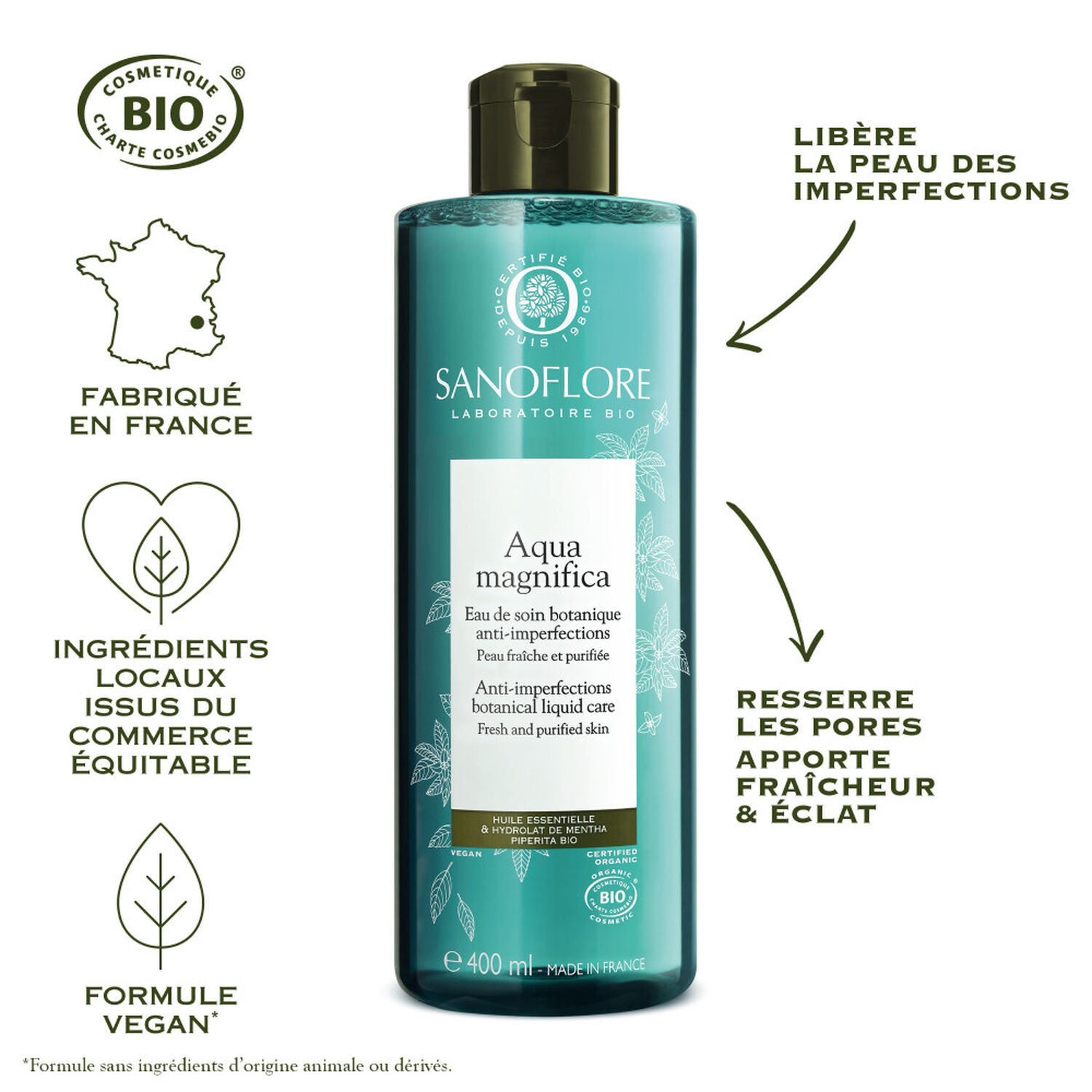 Sanoflore Aqua Magnifica Eau de Soin Botanique Anti-Imperfections