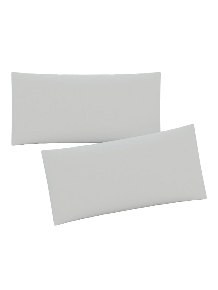 GMD Living 2er Set Jersey Kissenhüllen JESBERG in Farbe Silber günstig kaufen