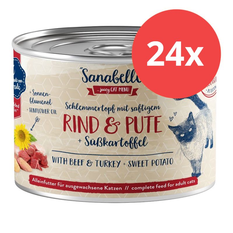 Sparpaket Sanabelle Fleisch in Soße 24 x 180 g