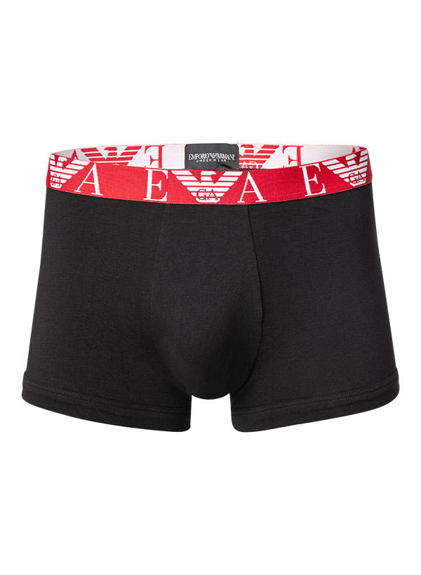 EMPORIO ARMANI, Trunks, Baumwoll-Stretch, schwarz