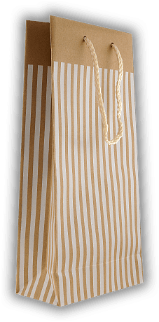 Geschenktaschen 2er Kraftpapier weiß/natur gestreift Geschenktaschen 2er Kraftpapier weiß/natur gestreift Verkauf nur bei gleichzeitiger Abnahme von entsprechender Menge Wein oder Spirituosen