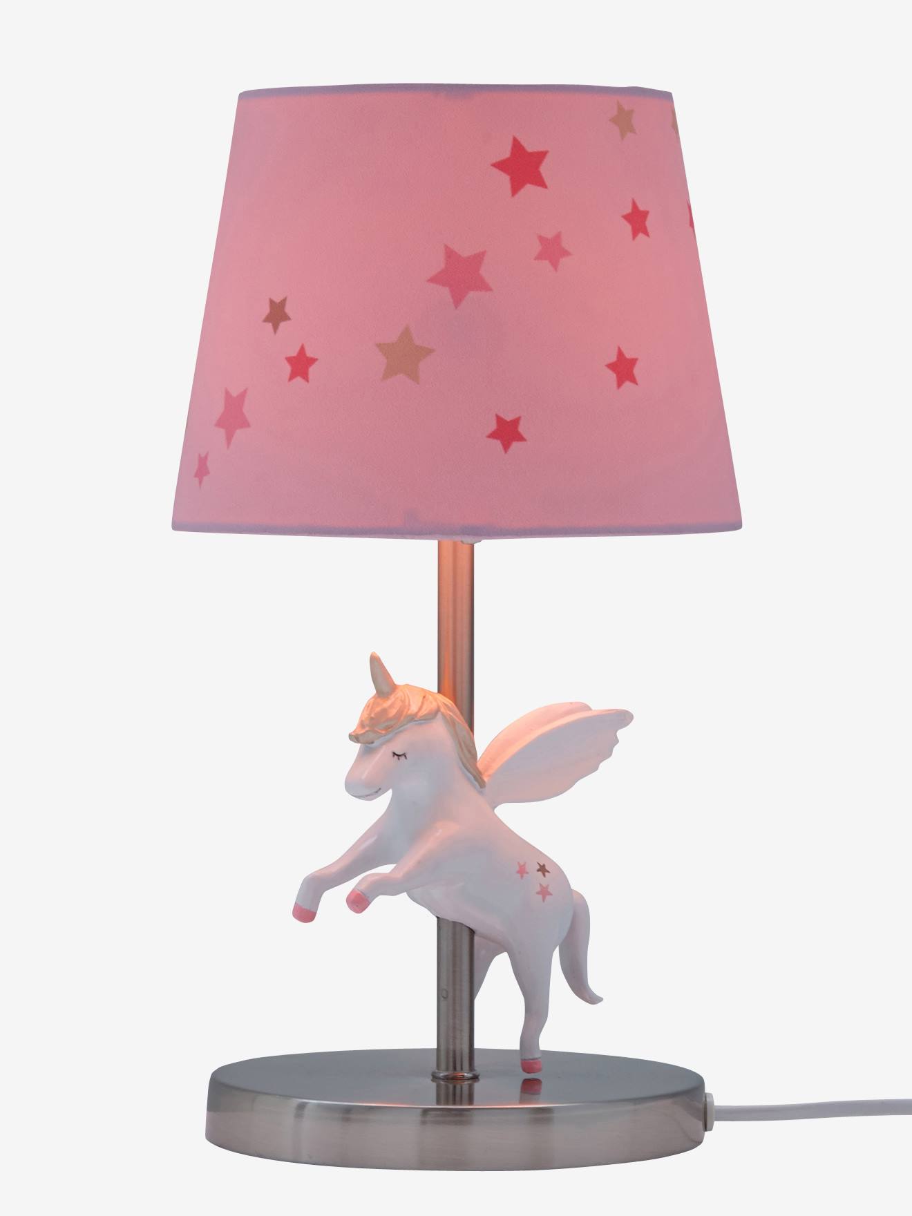 Vertbaudet Kinder Nachttischlampe EINHORN - rosa