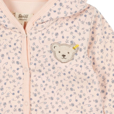 Strampler langarm, rosa für Mädchen