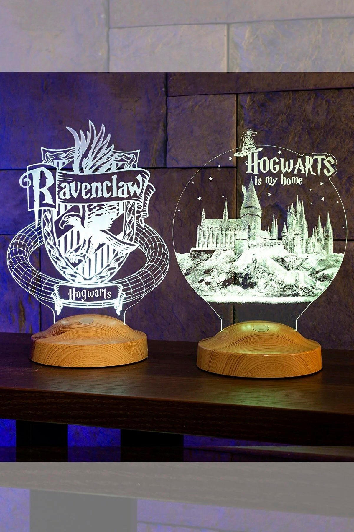 Geschenkelampe LED Nachttischlampe Ravenclaw Hogwarts Harry Potter LED-Nachtlicht Geschenke Lampe, LED fest integriert, 6 Farben