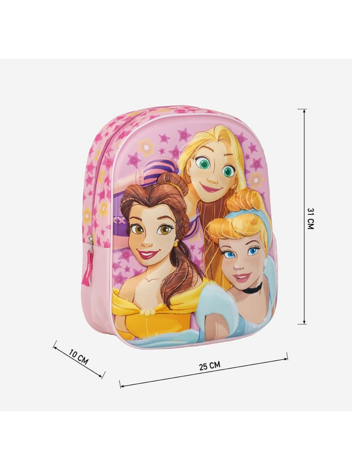 Disney Princess Kinderrucksack Disney Prinzessin 3D (H) 31 cm in Rosa günstig kaufen 31