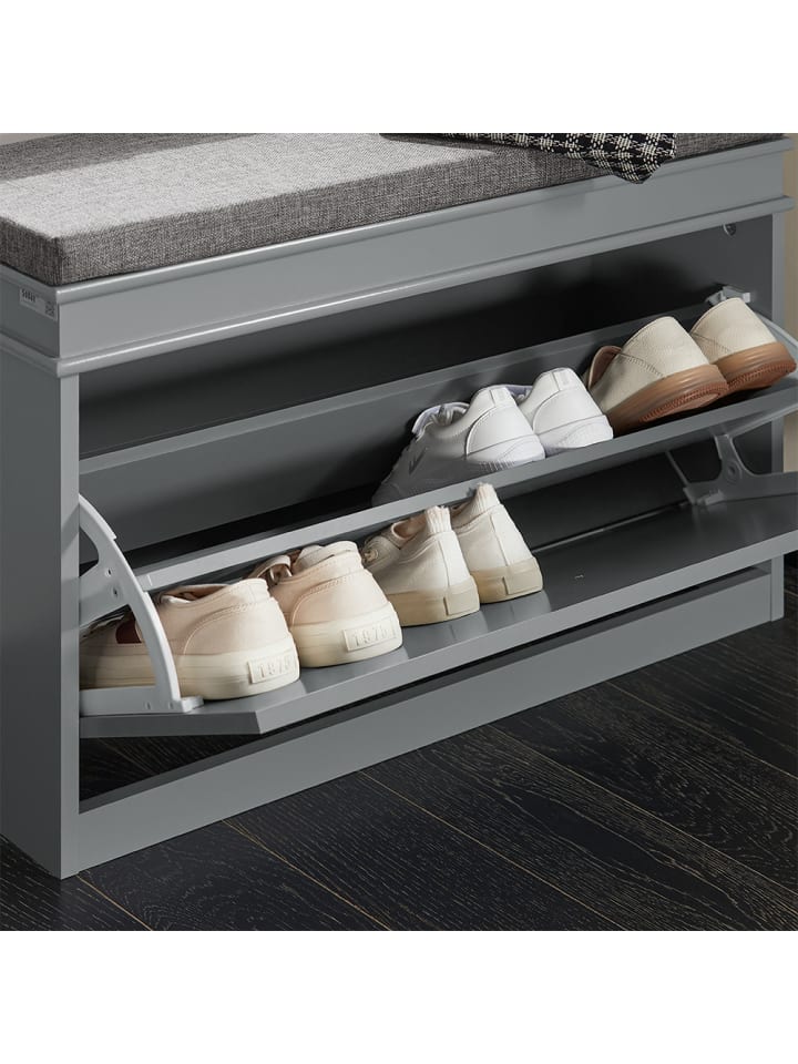 SoBuy Schuhschrank in Hellgrau - (B)75 x (H)51 x (T)24cm günstig kaufen onesize