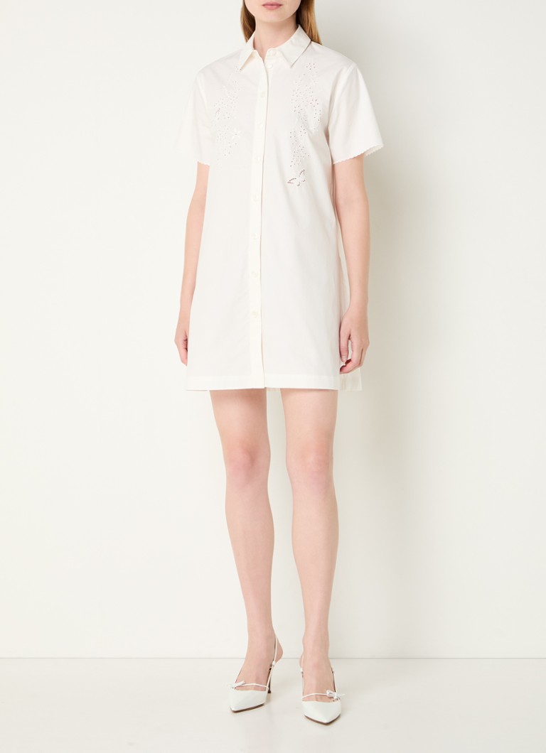Abito a camicia corto con ricami di Claudie Pierlot