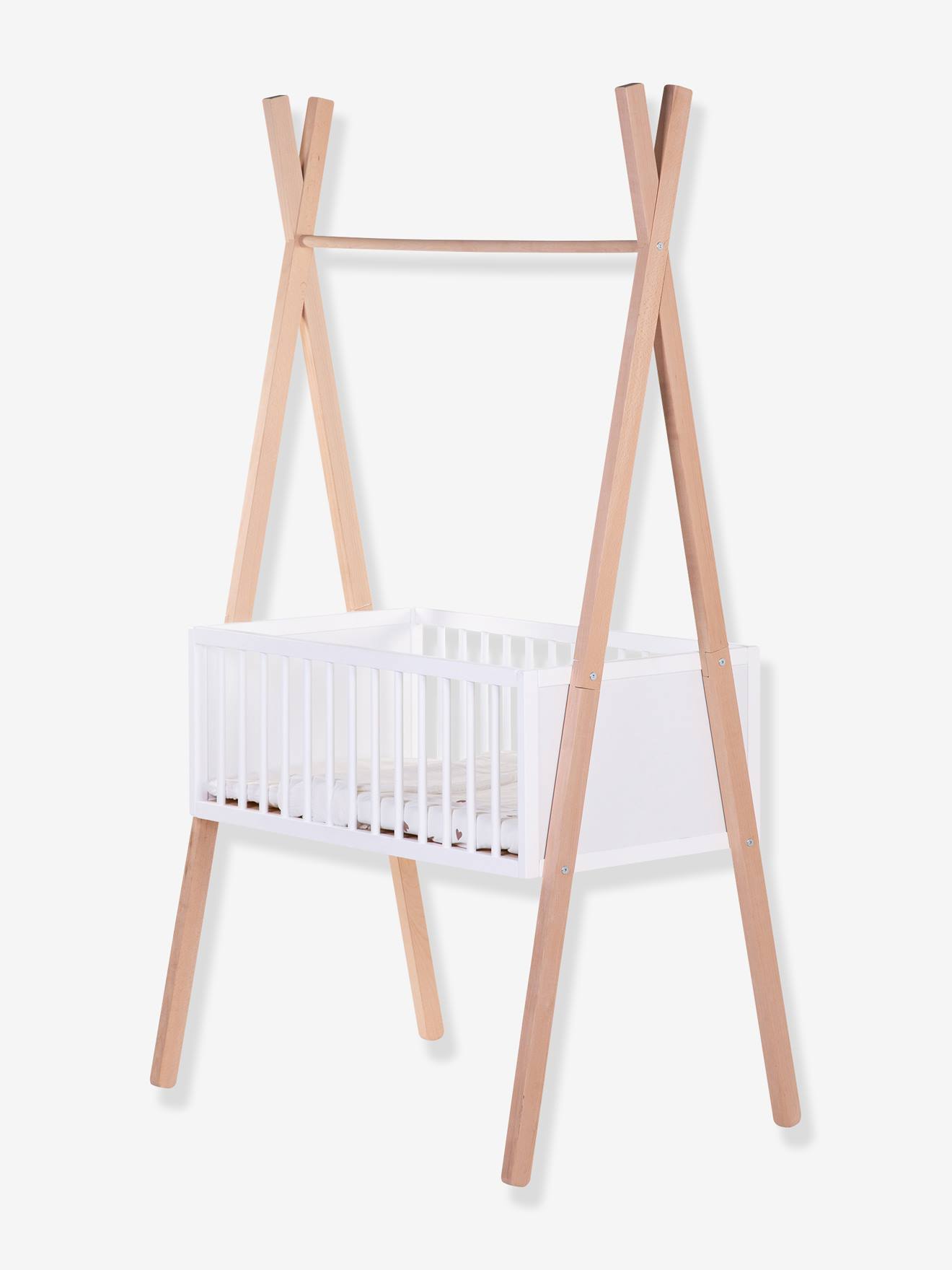 Childhome 2-in-1 Babywiege/Regal TIPI CHILDHOME - weiß/natur